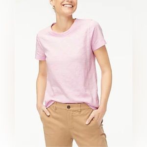 J. Crew 100% Linen Girlfriend Crewneck Tee Small
